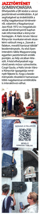 Kanizsa 2022 05 06 009sz 03old - Jazztörténet gombnyomásra.jpg Kanizsa 2022 05 06 009sz 03old - Jazztörténet gombnyomásra.jpg