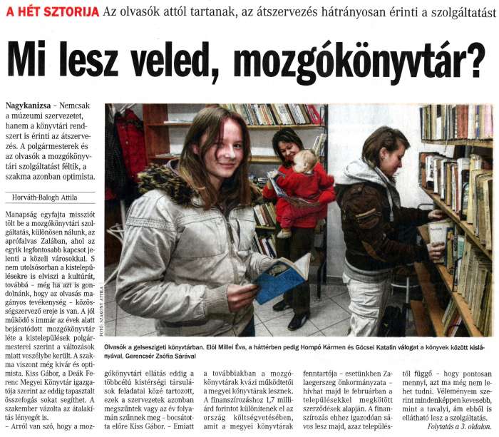 Vasárnapi Zalai Hírlap 2013 01 13 002sz 01old - Mi lesz veled, mozgókönyvtár.jpg Vasárnapi Zalai Hírlap 2013 01 13 002sz 01old - Mi lesz veled, mozgókönyvtár.jpg