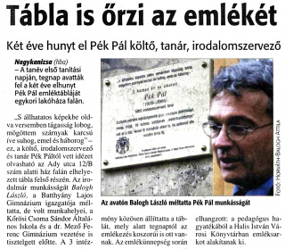 Zalai Hírlap 2010 09 02 04old - Tábla is őrzi az emlékét.jpg Zalai Hírlap 2010 09 02 04old - Tábla is őrzi az emlékét.jpg