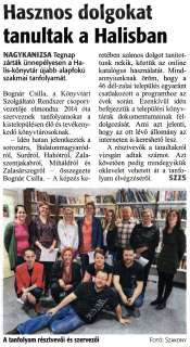 Zalai Hírlap 2019 04 10 084sz 03old - Hasznos dolgokat tanultak a Halisban.jpg Zalai Hírlap 2019 04 10 084sz 03old - Hasznos dolgokat tanultak a Halisban.jpg