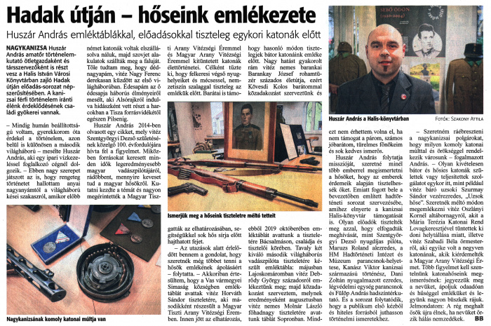 Zalai Hírlap 2023 02 08 033sz 04old - Hadak útján.jpg Zalai Hírlap 2023 02 08 033sz 04old - Hadak útján.jpg